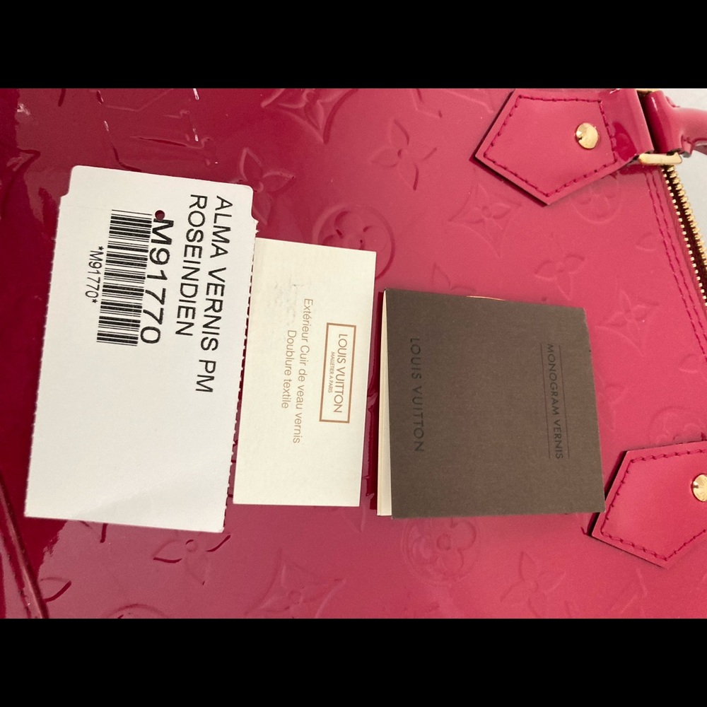 ❣️SOLD LV Alma Vernis PM Rose Indien - Picture 14 of 16